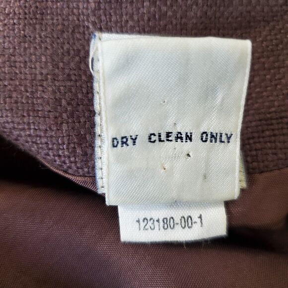 Gap Coat Womens Size 6 Brown Linen Button Up Lightweight Midi Jacket *READ* - Picture 14 of 14